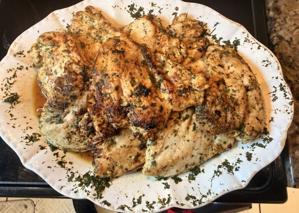 Tuscan lemon herb chicken breasts by Chef Nino