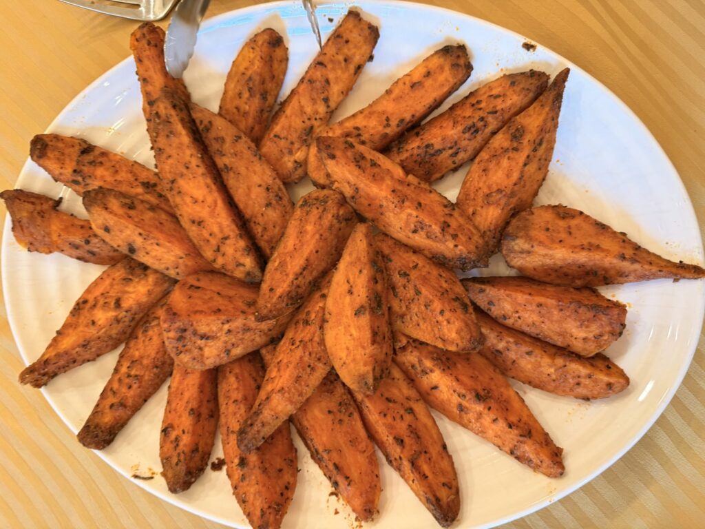 Smoked paprika and rosemary sweet potato wedges